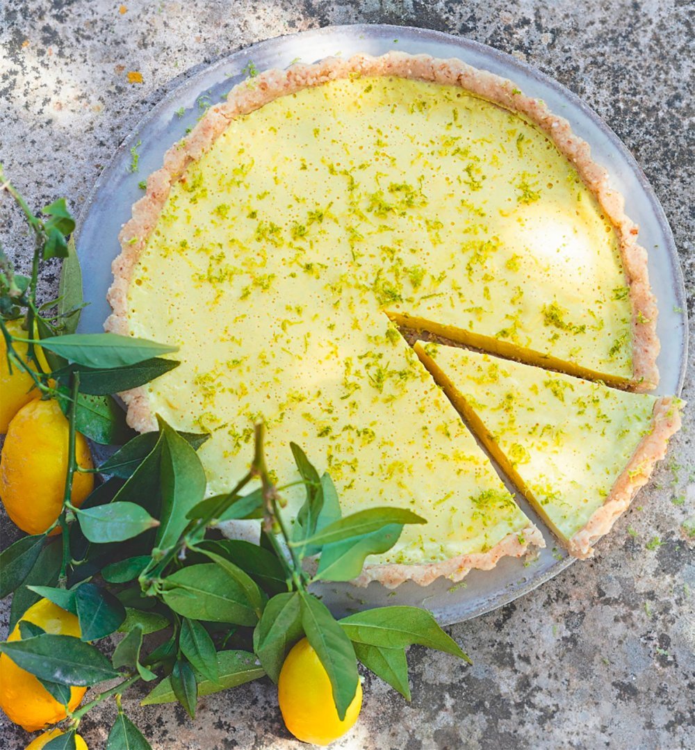 Tarte crue au citron