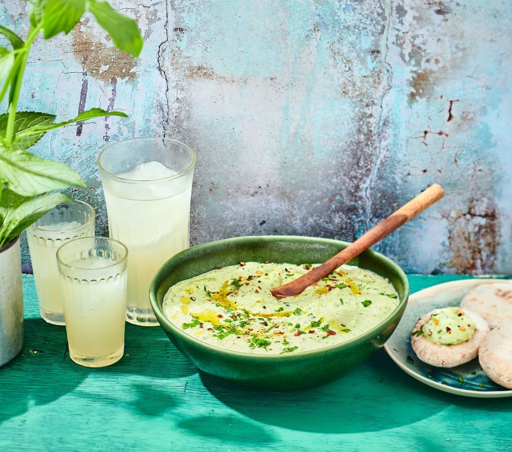Houmous aux herbes