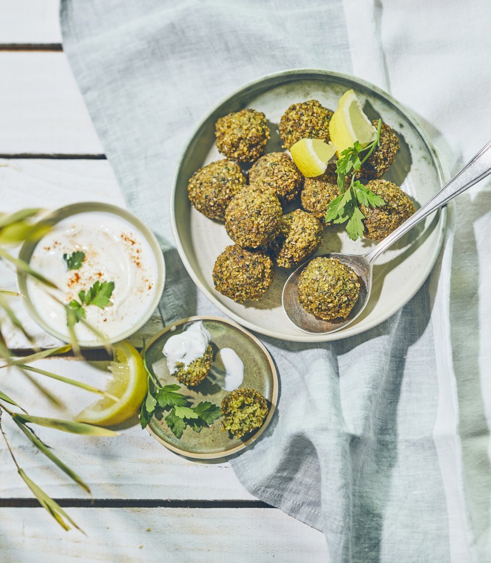 Falafels au yaourt épicé