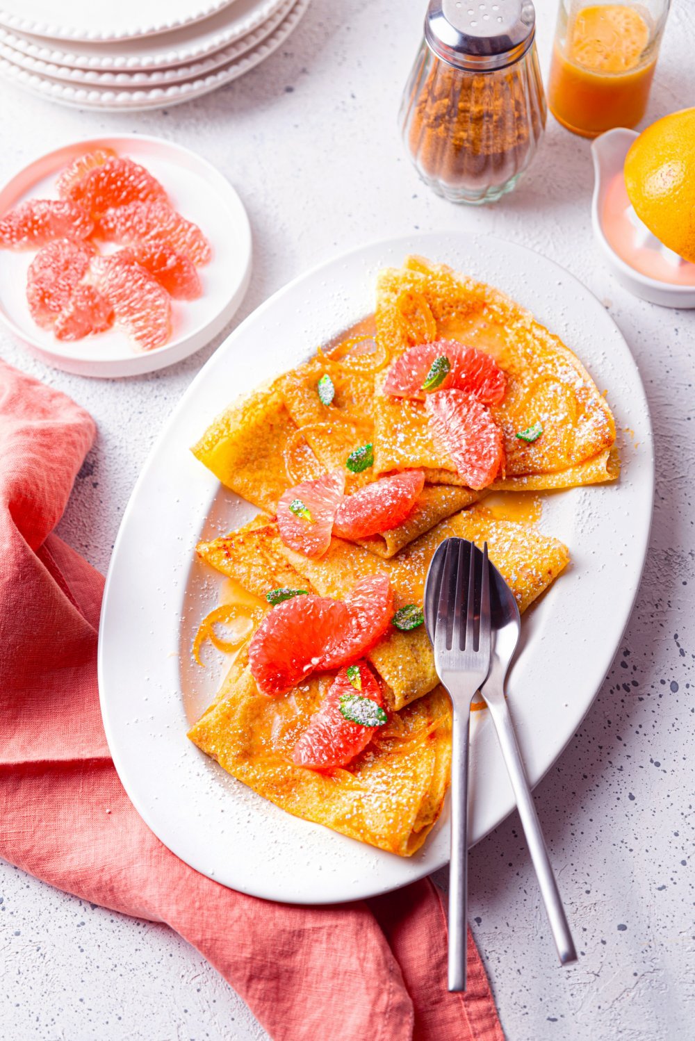 Crêpes Suzette au pamplemousse