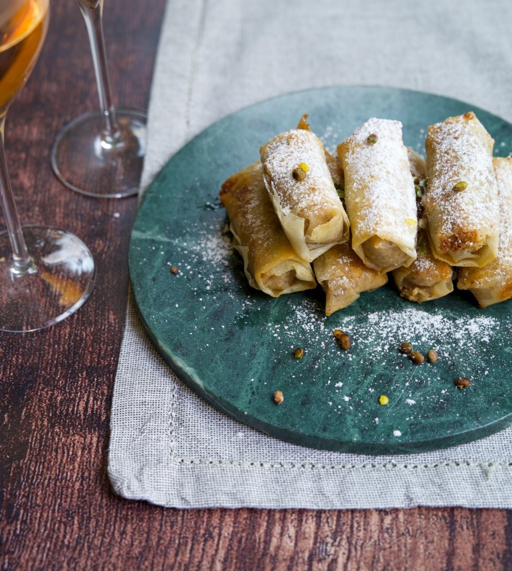 Cigares aux noisettes et aux agrumes