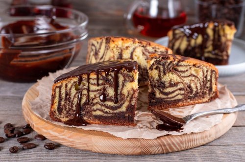 Marbré italien (zebra cake)