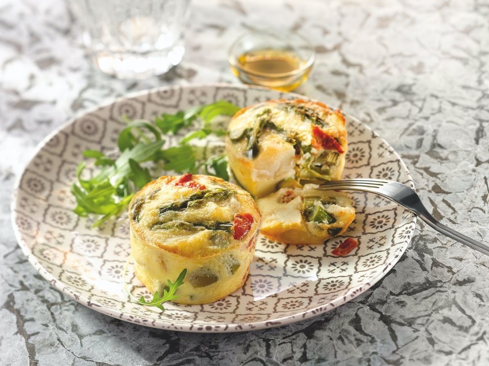 Clafoutis de pommes de terre aux asperges