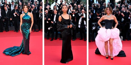 À Cannes, Eva Longoria mise sur une robe recouverte de sequins tandis qu'Halle Berry ose la traîne magistrale