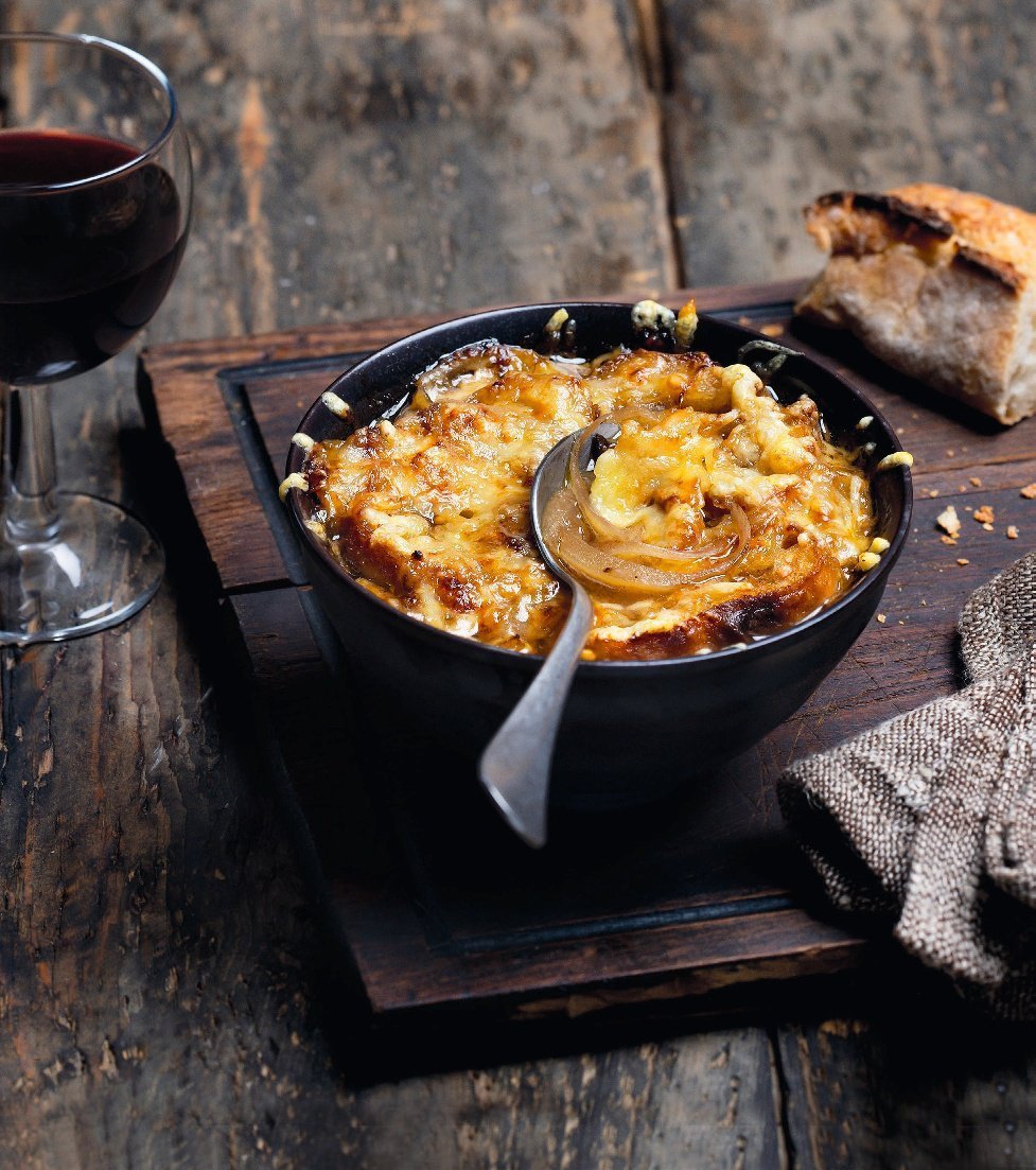 Soupe gratinée à l'oignon et au beaufort