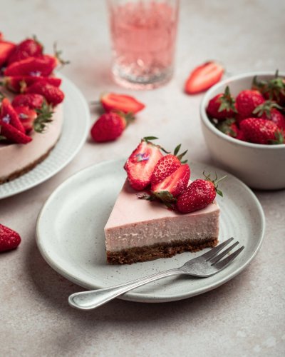 Cheesecake rapide aux fraises