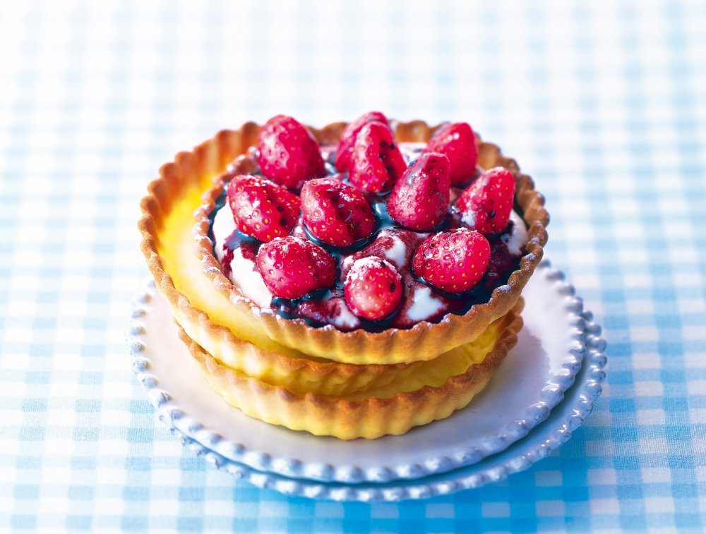 Tartelettes aux fraises au caramel balsamique