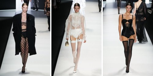 7 tendances lingerie 2024 repérées au défilé Dolce & Gabbana