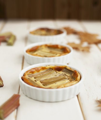 Le clafoutis à la rhubarbe de Christophe Felder