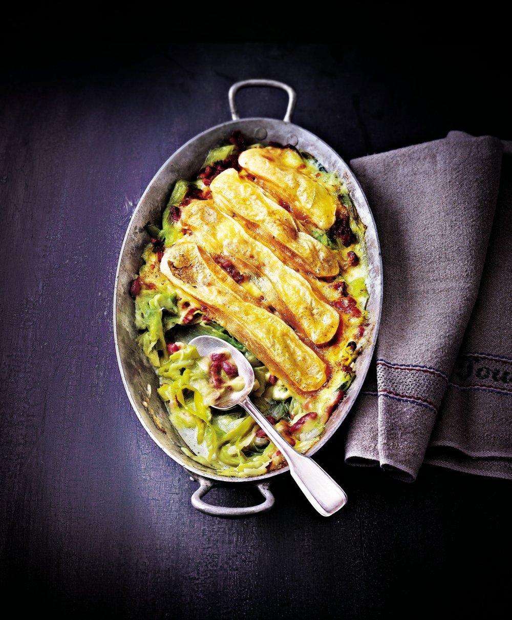 Tartiflette de poireaux (poireauflette)