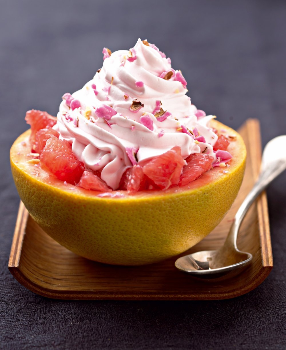 Pamplemousses à la chantilly rose