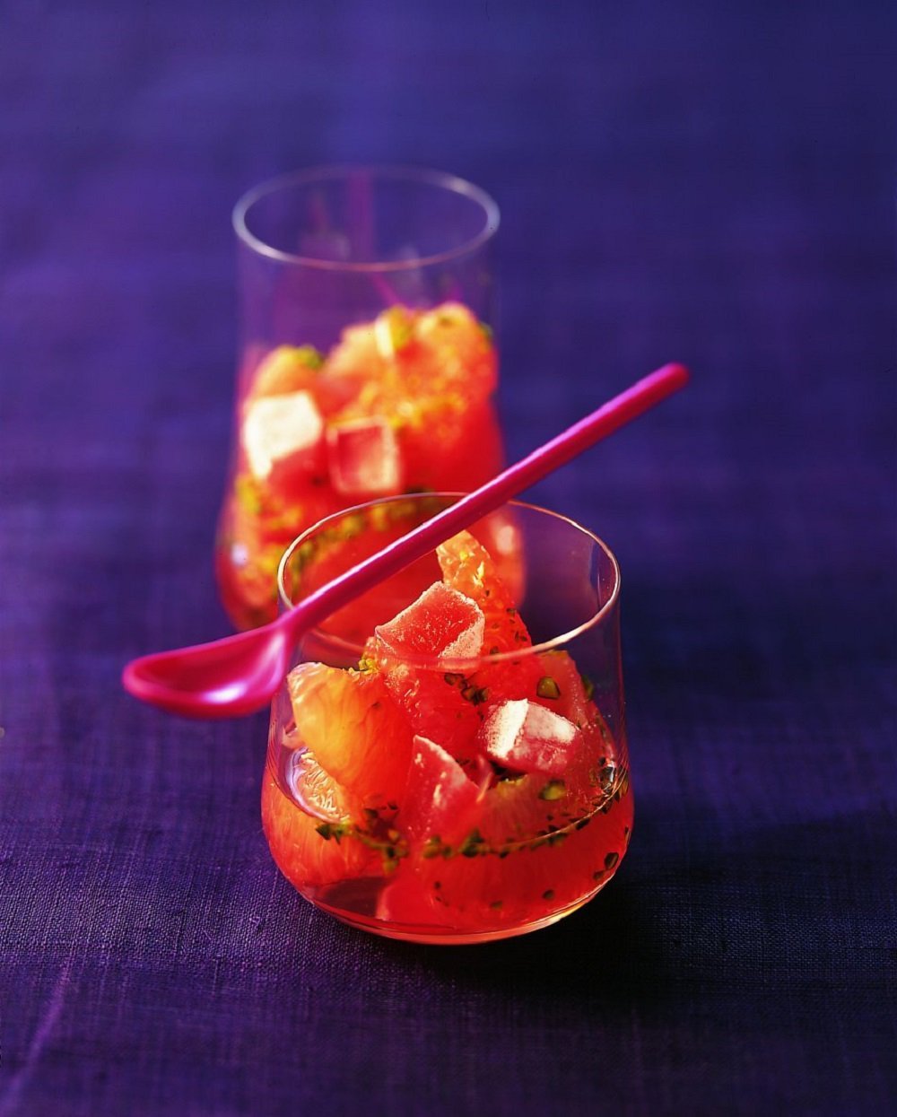 Fraîcheur de pamplemousse au sirop de rose