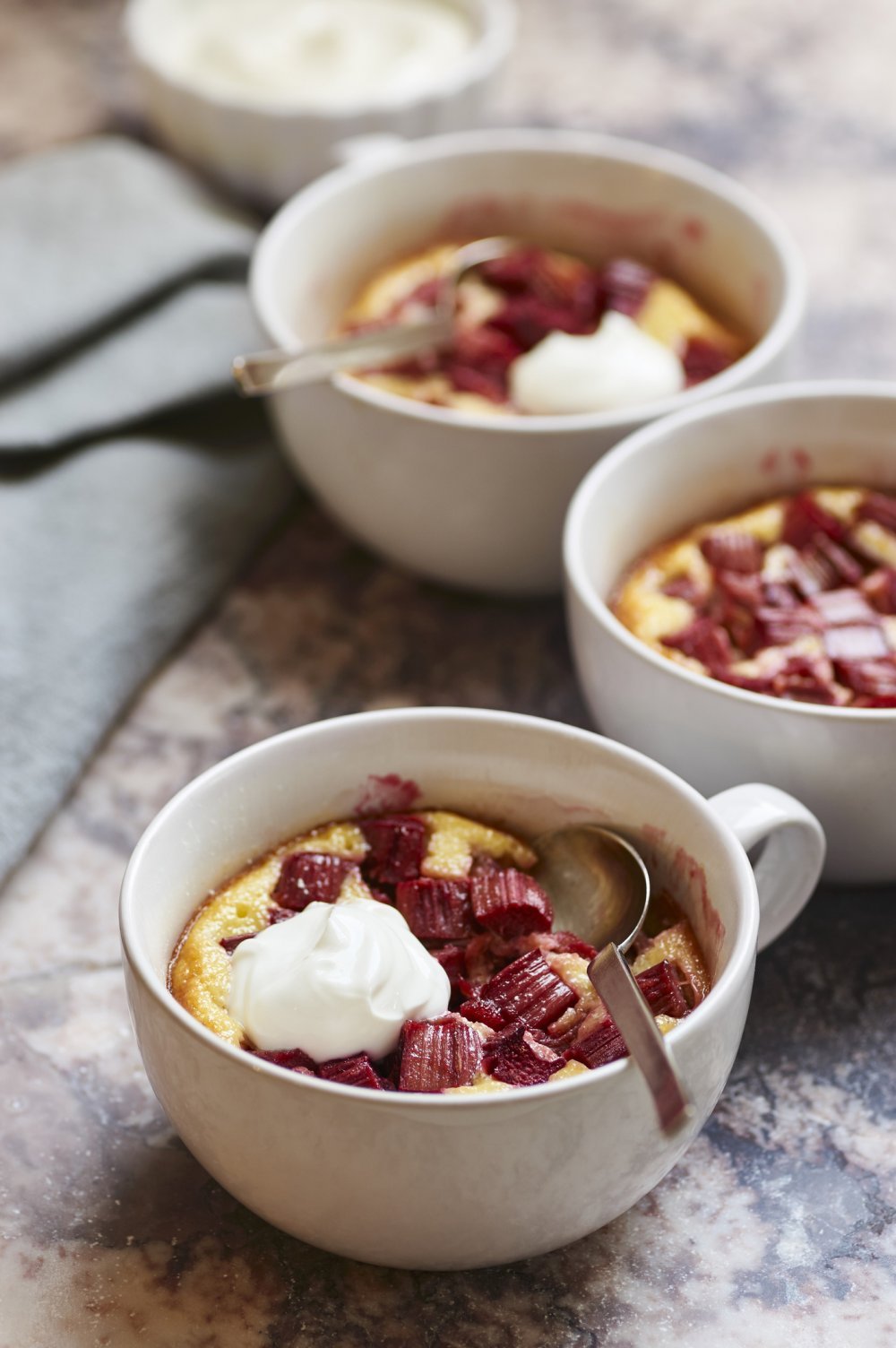 Clafoutis à la rhubarbe