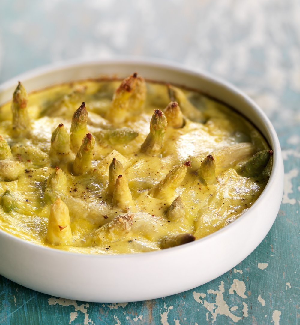 Clafoutis d’asperges blanches