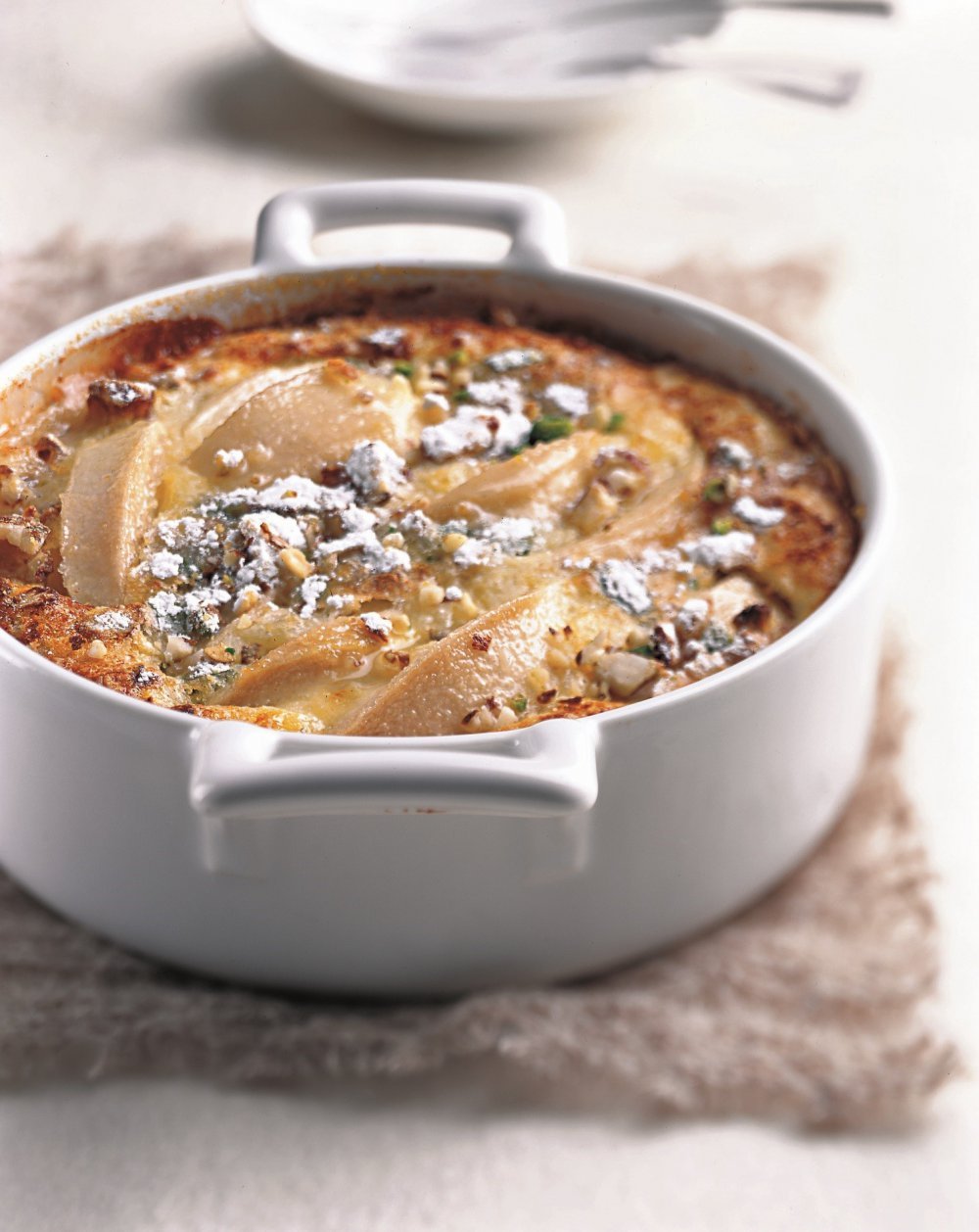 Clafoutis aux poires et aux mendiants