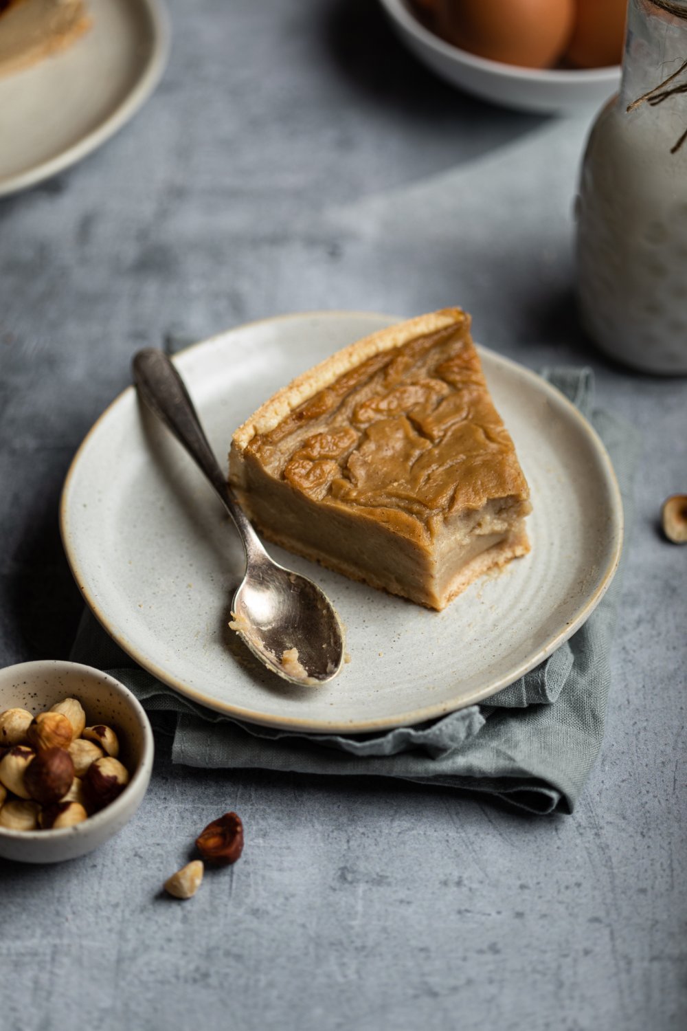 Flan pâtissier à la noisette