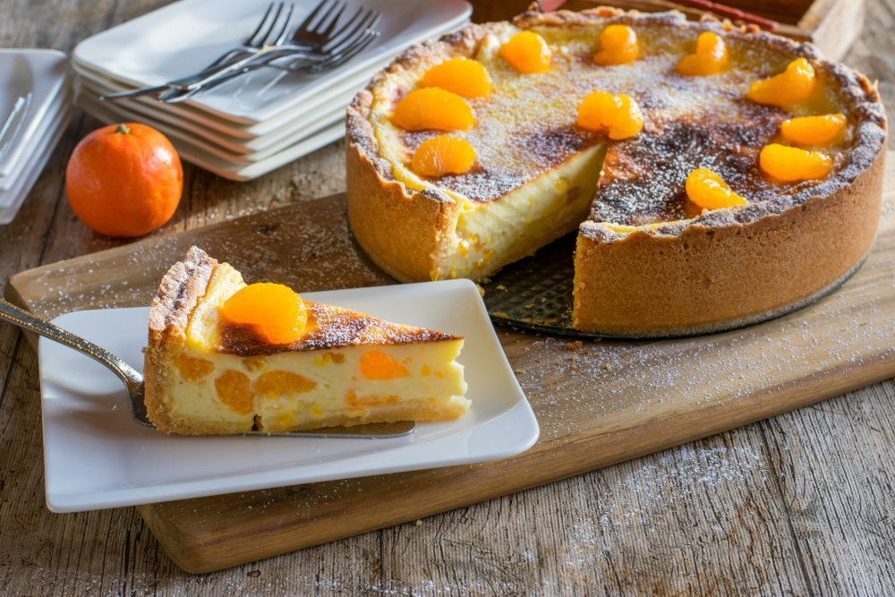 Flan pâtissier aux clémentines