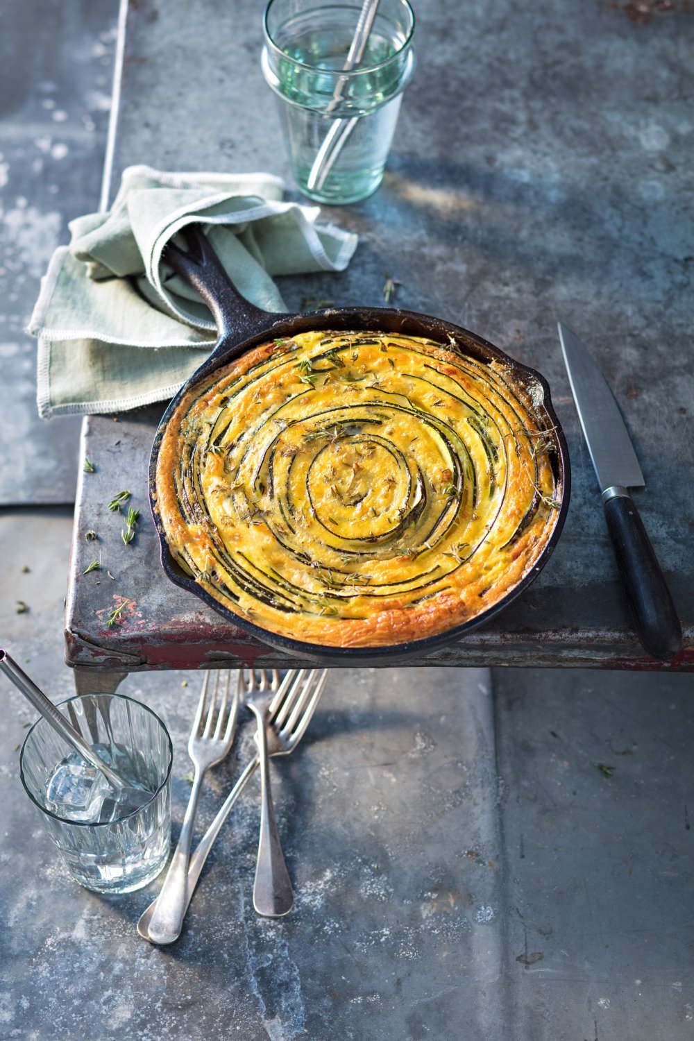 Tian de courgette aux œufs
