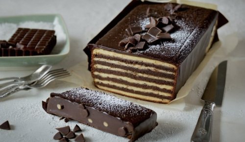 Gâteau aux petits beurres et chocolat sans cuisson