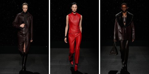 À Paris, la femme Hermès assume le total-look cuir