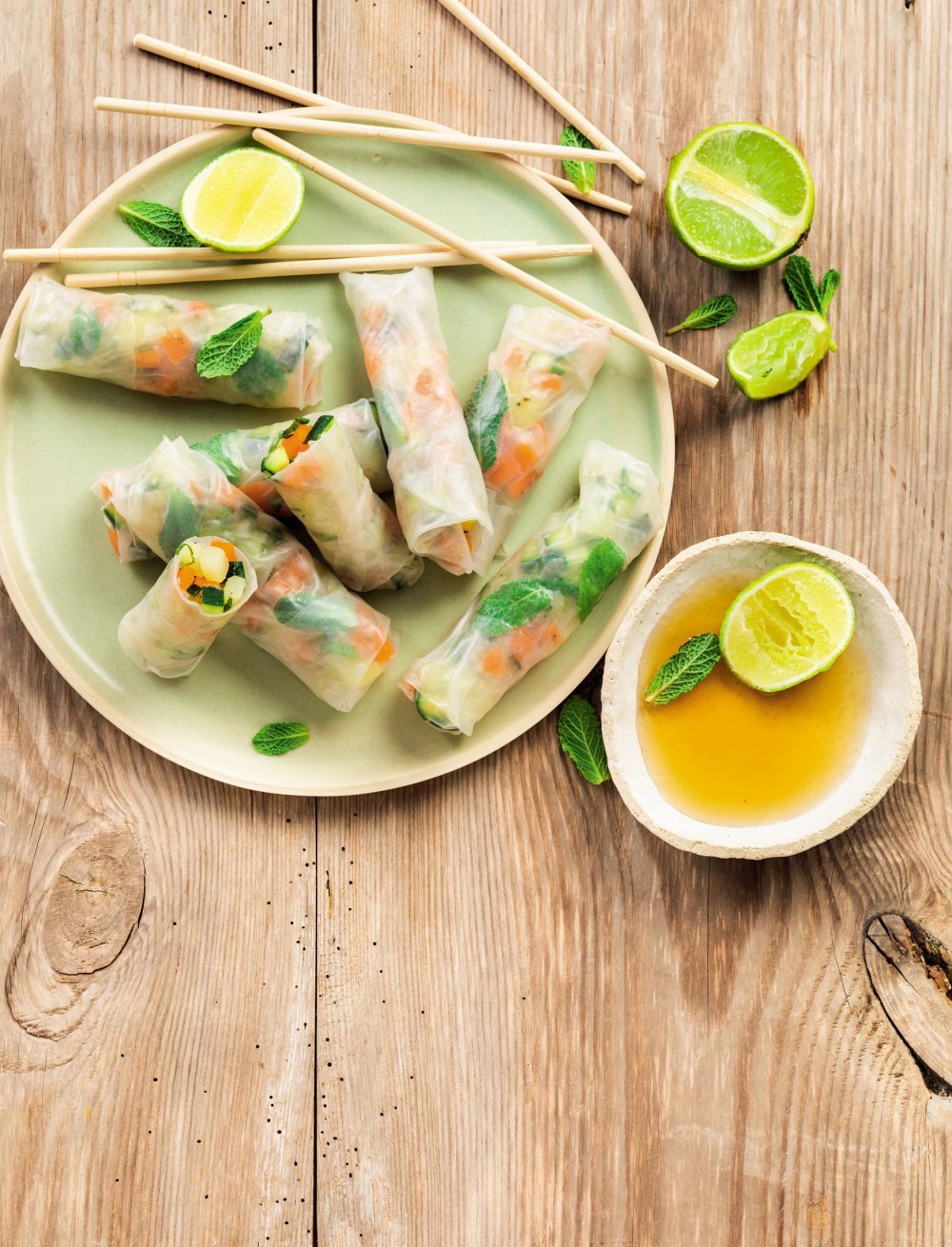 Rouleaux de printemps végétariens