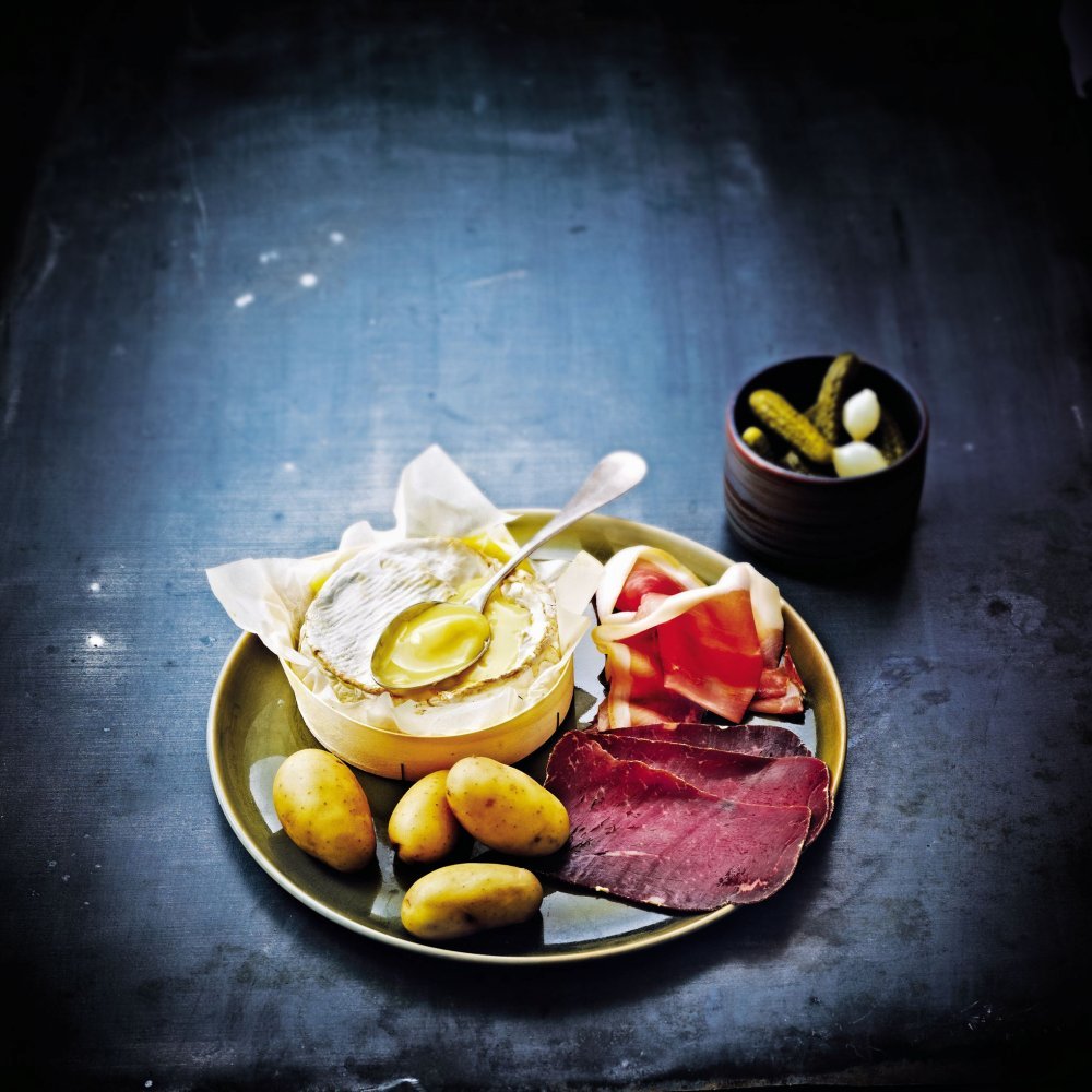 Camembert rôti façon raclette