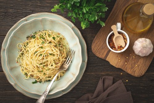 Spaghettis à l'ail et au piment de Cyril Lignac