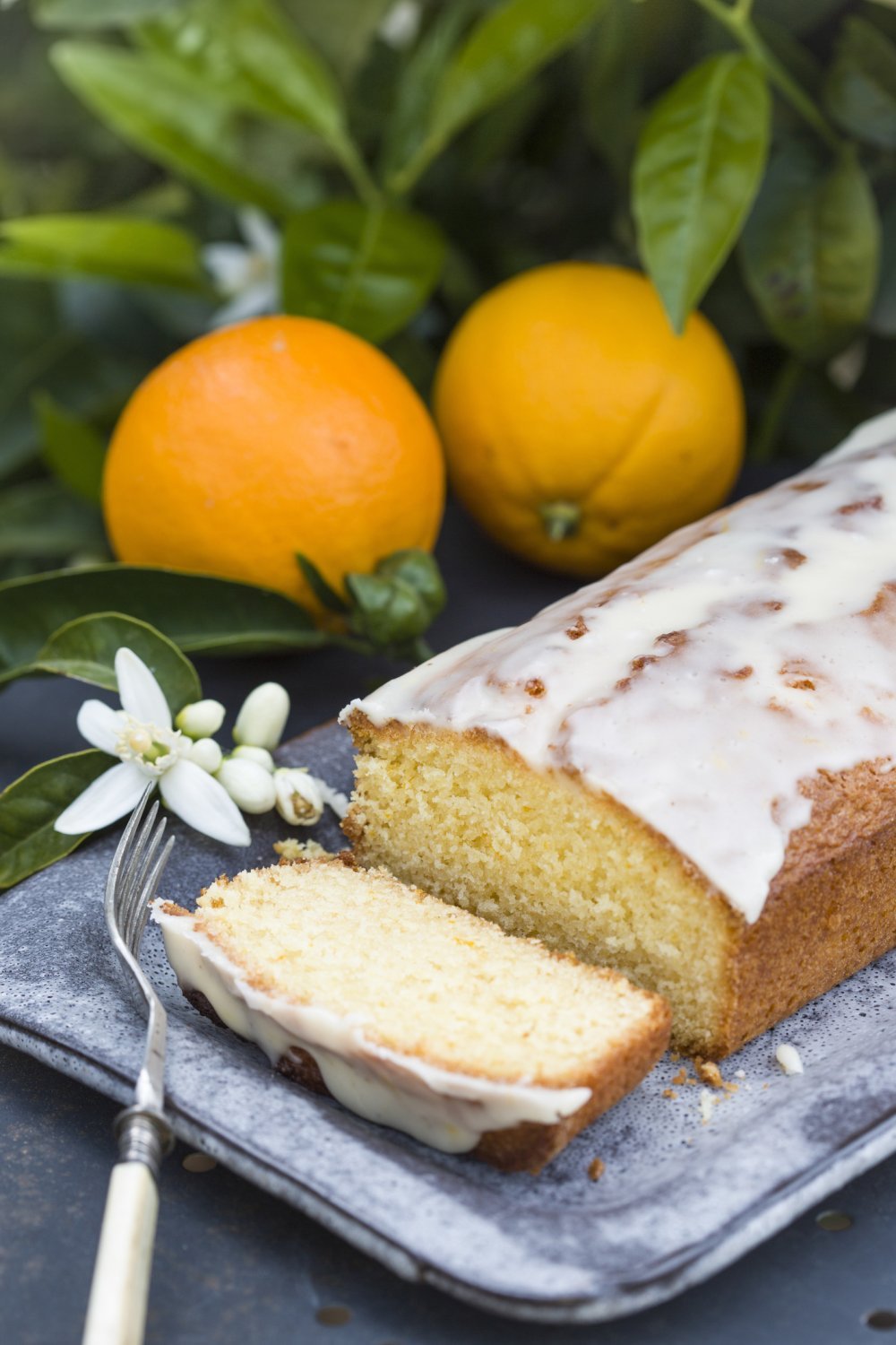 Cake moelleux à la fleur d'oranger