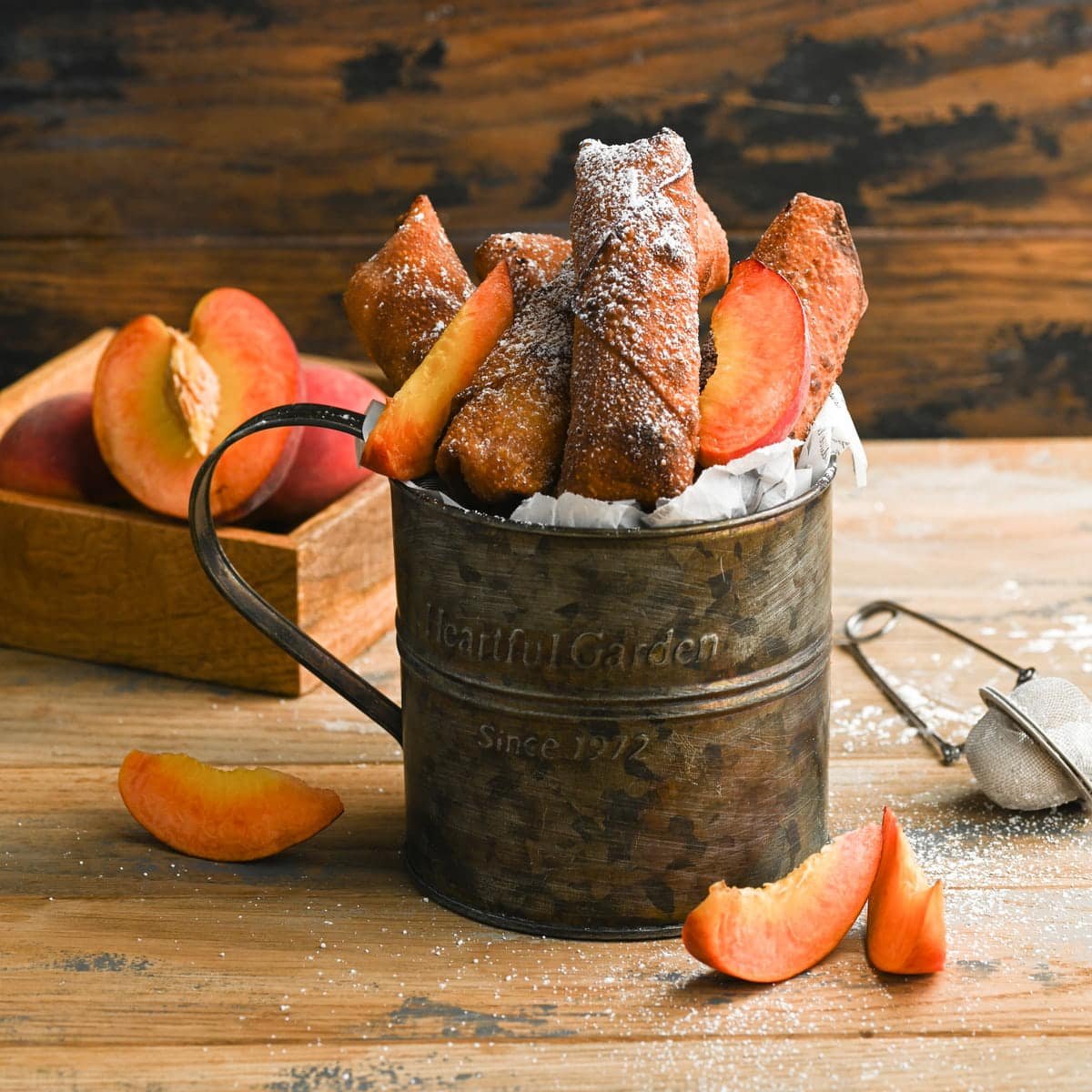 5-Ingredient Peach Cobbler Egg Rolls — Marley's Menu
