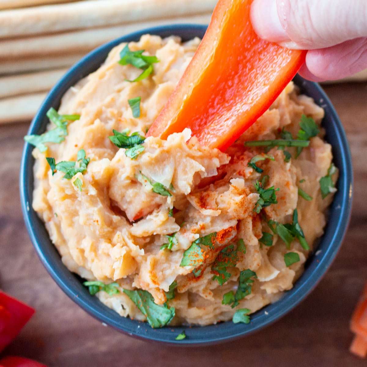 Buffalo White Bean Dip Recipe (+VIDEO) | MasalaHerb.com