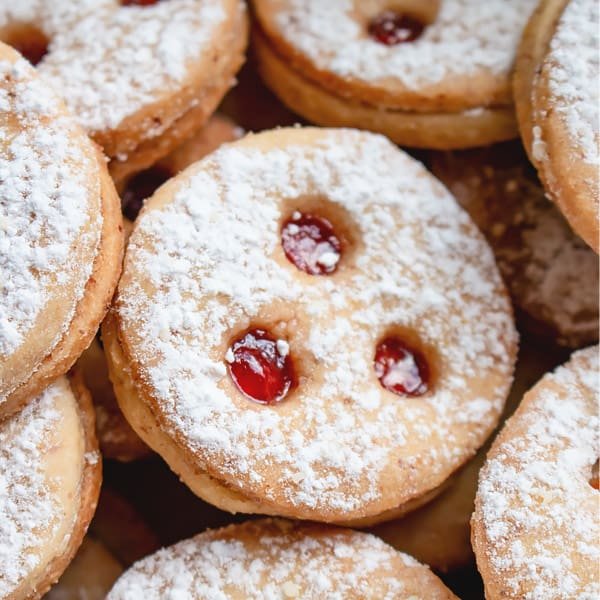 Austrian Linzer Cookies Recipe [+VIDEO] 🥮 MasalaHerb.com