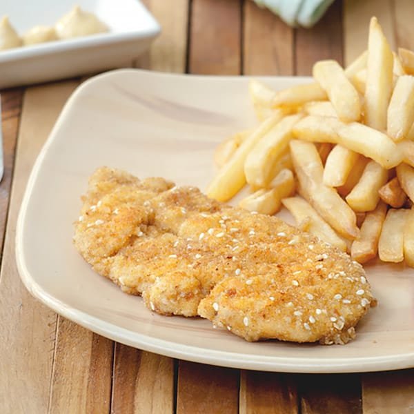 Chicken Schnitzel with Sesame Seeds Recipe 🥘 MasalaHerb.com