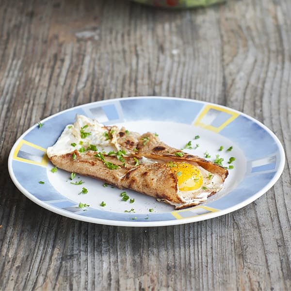 Galette Bretonne Recipe - French Savory Buckwheat Crepes |Masala Herb