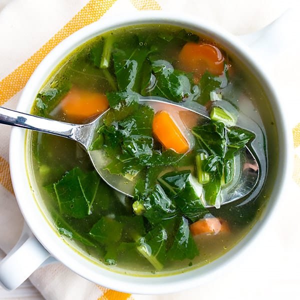 Green Veggies in your Soup to start the week right! - cover