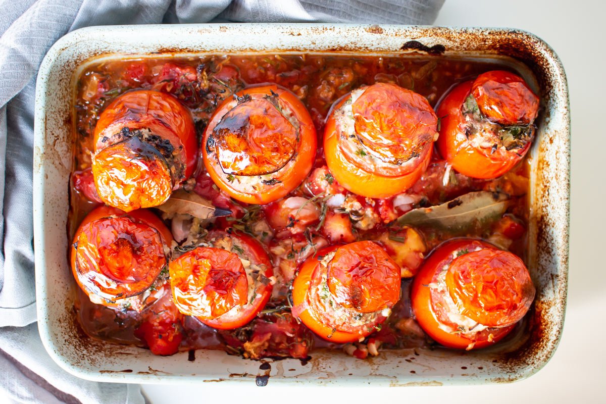 French Meat Stuffed Tomatoes Recipe (Tomates Farcies)