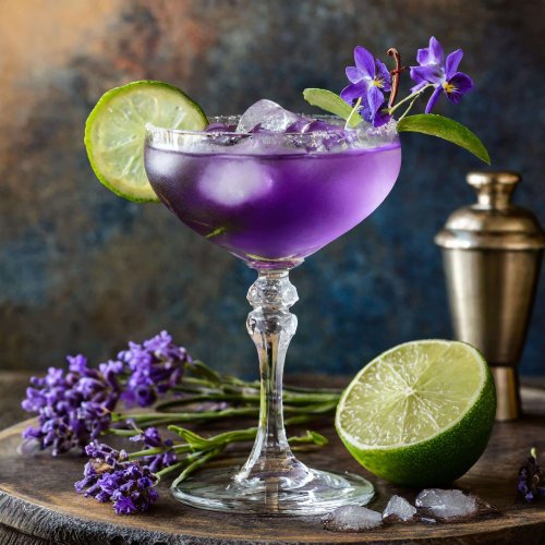 Un jour, un cocktail à reproduire chez soi : le Violet Gimlet