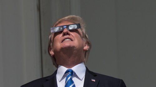 Trump just looked up to the sky and told reporters 'I am the chosen one'