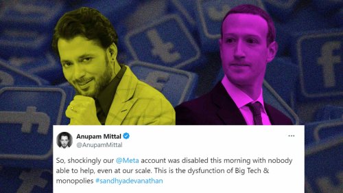 After Google, Anupam Mittal Takes A Dig At Meta Over Disabled Account With Nobody Able To Help