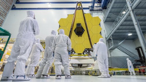 Stunning views of the James Webb telescope before it's blasted into space