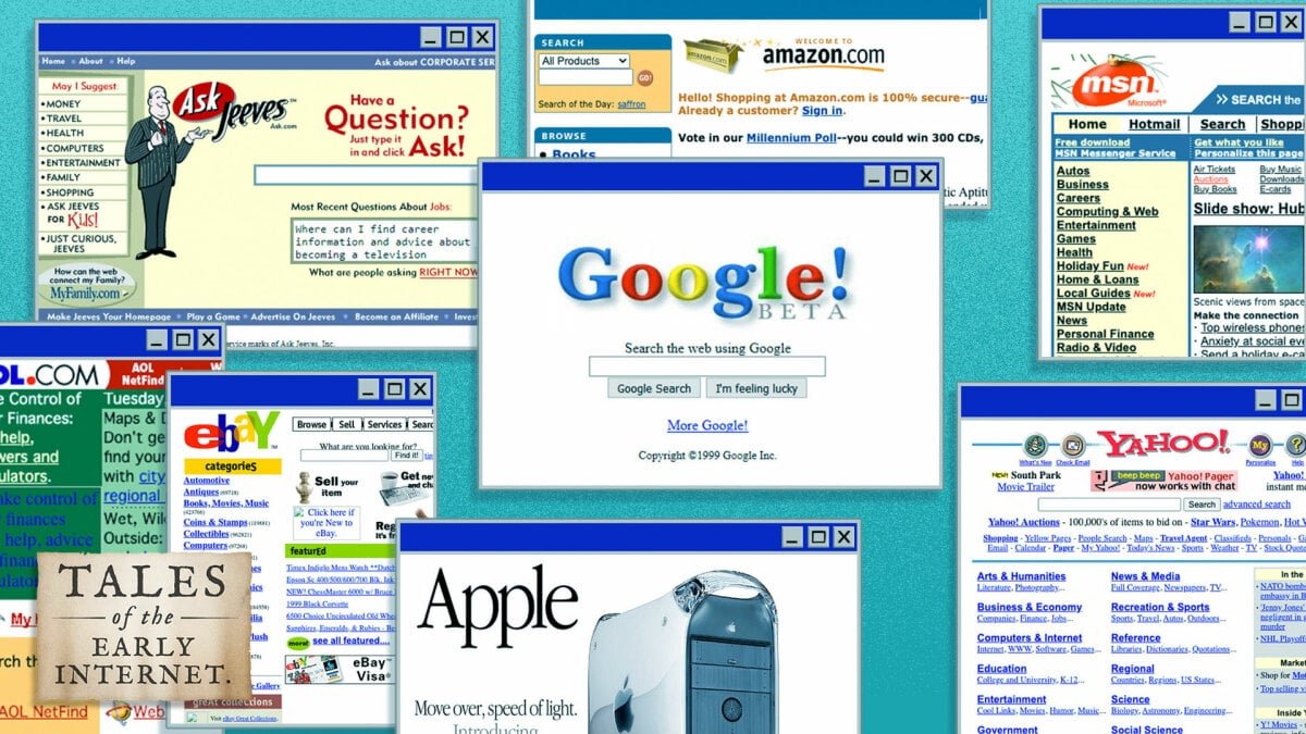 What Apple, Google, and Amazon’s websites looked like in 1999