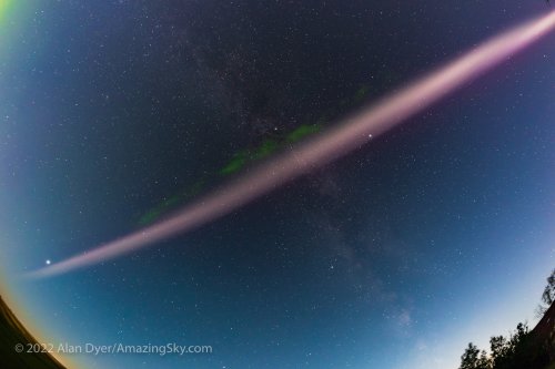 Rare Aurora Phenomenon Seen Above Canada Following Solar Storm