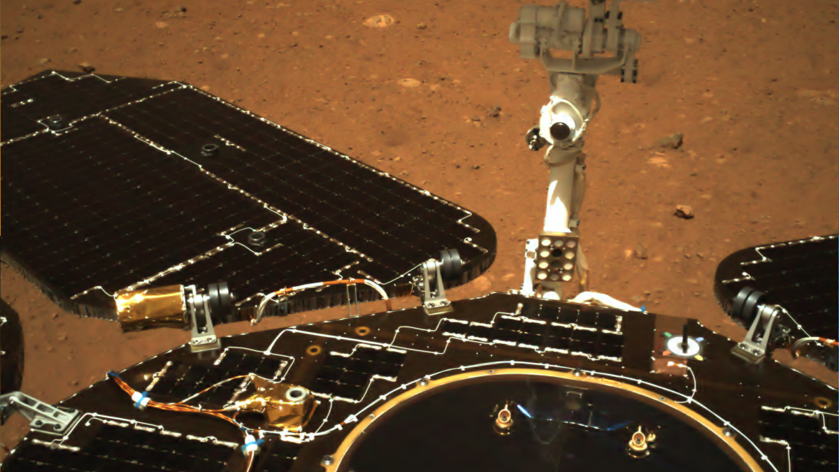 China's Zhurong Mars rover snaps first pics of its rusty new home
