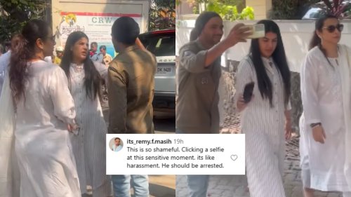 Man Forcibly Tries To Take Selfie With Vidya Balan At Pankaj Udhas’ Funeral; Fans Are Lauding Her Reaction