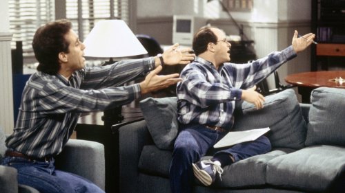 An AI-generated parody of 'Seinfeld' is streaming on an infinite loop