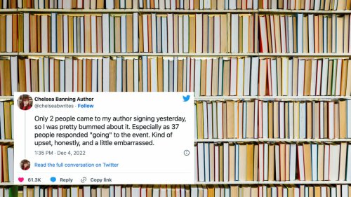 Author's tweet about a disappointing book signing snowballs in the best possible way