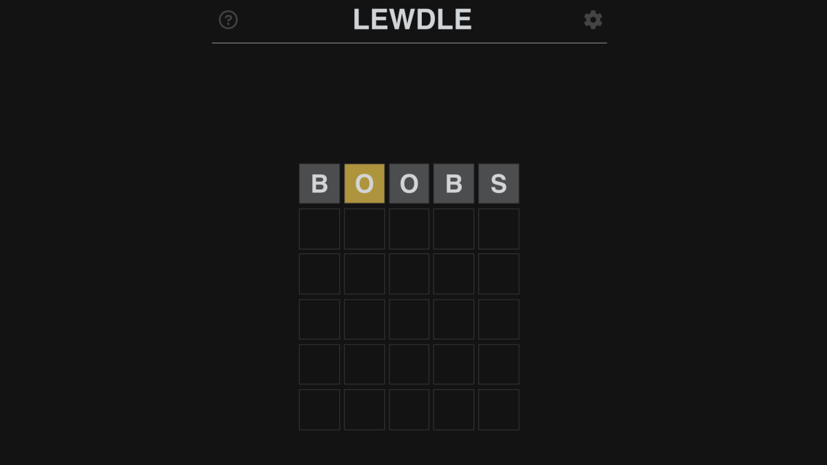 Lewdle is the NSFW Wordle clone your dirty mind deserves