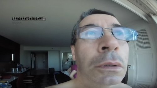 Dad accidentally films his entire Vegas vacation in selfie mode