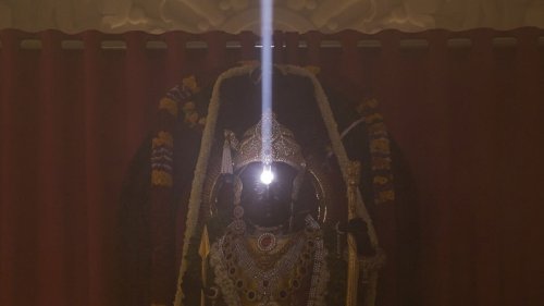 Surya Tilak Illuminates Lord Ram's Idol At Ayodhya Temple On Ram Navmi; PM Modi Watches 'Emotional Moment'