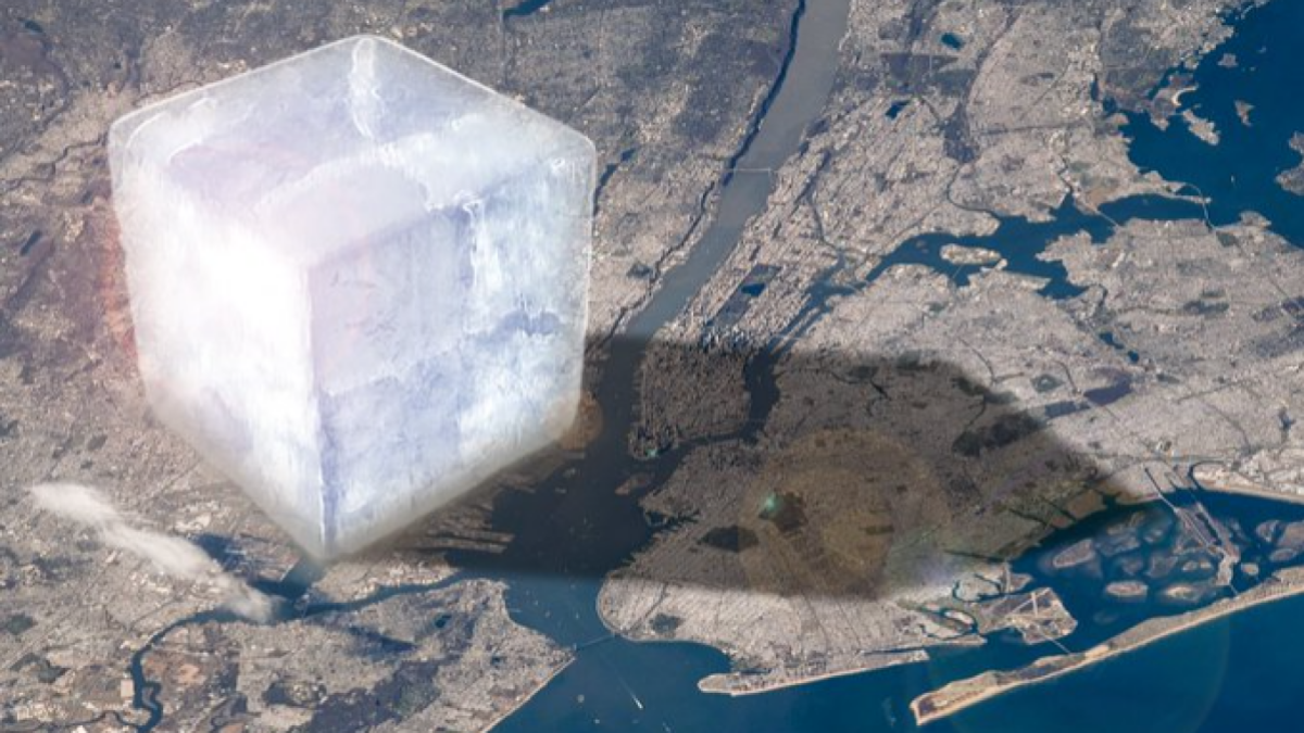 Freakish ice cube shows the scale of Earth's vanishing ice