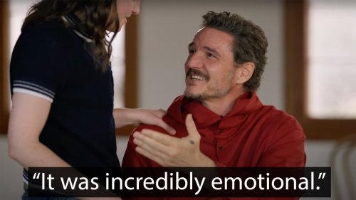 'The Last of Us' stars Pedro Pascal and Bella Ramsey react to the big death